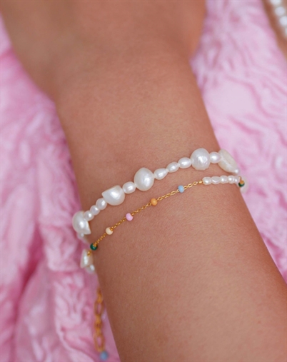 Enamel Copenhagen - Pearlie Armbånd - Guldfarvet